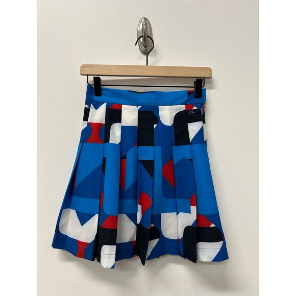 J. Lindeberg Womens Pleated Adina Print Golf Skirt Brilliant Blue Size XS NWT - Picture 6 of 13
